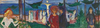 Edvard Munch, Tanz am Strand (Linde-Fries), 1904, Foto: © MUNCH, Oslo / Halvor Bjørngård Edvard Munch, Tanz am Strand (Linde-Fries), 1904, Foto: © MUNCH, Oslo / Halvor Bjørngård
