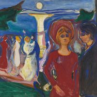 Edvard Munch, Tanz am Strand (Der Linde-Fries), 1904