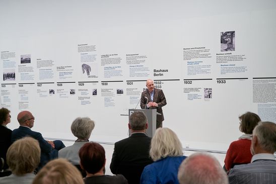 Preview zur Ausstellung "original bauhaus. Die Jubiläumsausstellung", 4.9.2019, Foto: Dovilė Aleksaitė