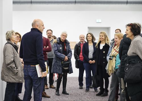 Rundgang für Freunde der Berlinischen Galerie im KINDL - Zentrum für zeitgenössische Kunst, 28.11.2018, Foto: Hannes Wiedemann