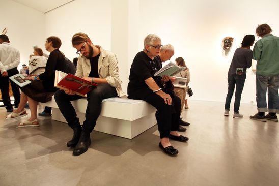 Eröffnung der Ausstellung "Dada Afrika. Dialog mit dem Fremden" in der Berlinischen Galerie, 4.8.2016, Foto: Amin Akhtar