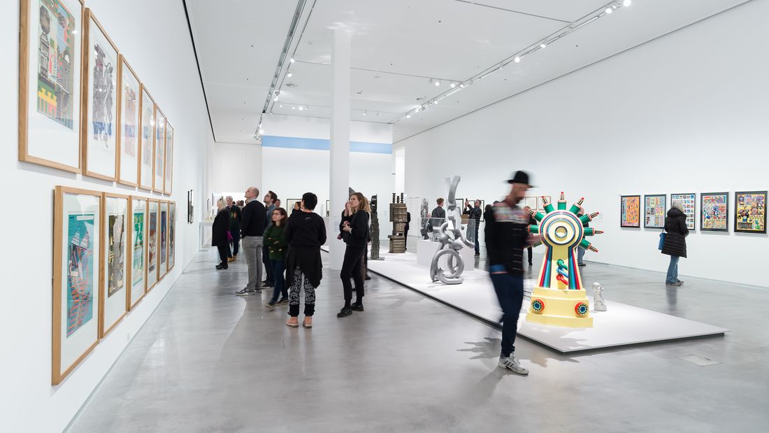 Eröffnung der Ausstellung "Eduardo Paolozzi. Lots of Pictures, Lots of Fun" in der Berlinischen Galerie, 8.2.2018, Foto: Harry Schnitger