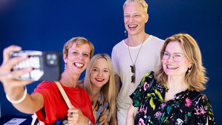Else Kveinen, Counsellor Norwegian Embassy, Victoria Benecke, Culture and Press Officer Norwegian Embassy, Bendik Giske, Artist, and Kristin Johansen, Deputy Head of Mission Norwegian Embassy