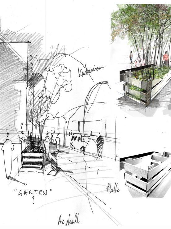 Entwurfszeichnung Gartenparade, 2013, © atelier le balto