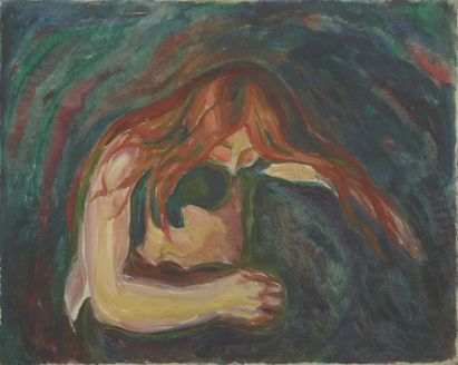 Edvard Munch, Vampir, 1916-1918, Foto: © MUNCH, Oslo / Rena Li Edvard Munch, Vampir, 1916-1918, Foto: © MUNCH, Oslo / Rena Li