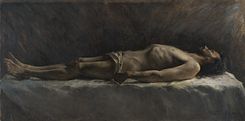 Gemälde von Max Fleischer, Öl auf Leinwand, 90 x 182 cm
