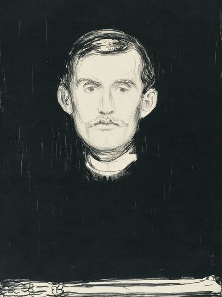 Edvard Munch, Self-Portrait, 1895