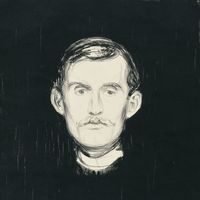 Edvard Munch, Self-Portrait, 1895