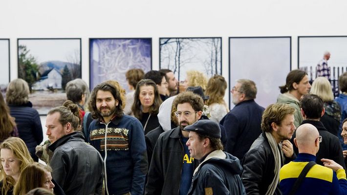 Eröffnung der Ausstellung "Cyrill Lachauer. What do you want here" in der Berlinischen Galerie, 2.11.2017, Foto: Benjamin Pritzkuleit