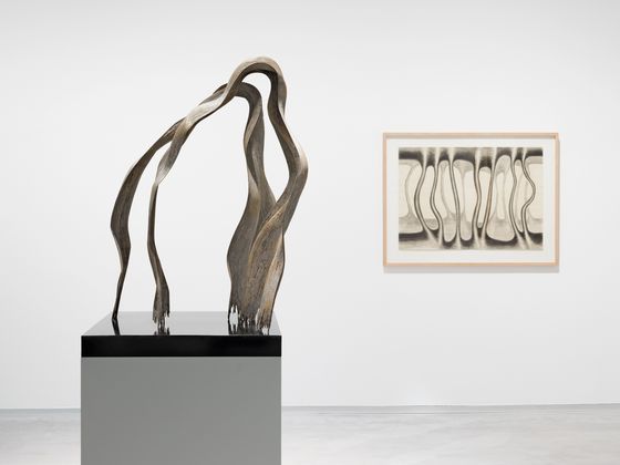 Ausstellungsansicht „Brigitte Meier-Denninghoff. Skulpturen und Zeichnungen 1946-1970“, Berlinische Galerie, Foto: © Roman März