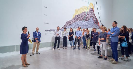 Art After Work von Jung und Artig (den jungen Freunden der Berlinischen Galerie) zur Ausstellung "realities:united. Fazit", 17.7.2019, Foto: Dovilė Aleksaitė