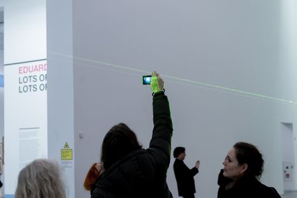 Eröffnung der Ausstellung "Carsten Nicolai. Tele" in der Berlinischen Galerie, 22.3.2018, Foto: Harry Schnitger Eröffnung der Ausstellung "Carsten Nicolai. Tele" in der Berlinischen Galerie, 22.3.2018, Foto: Harry Schnitger