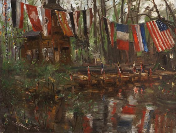 Lovis Corinth, Der Neue See im Berliner Tiergarten, 1903, © Kunsthalle Mannheim, Foto: Cem Yücetas