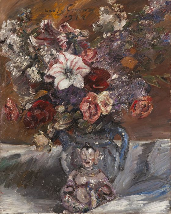 Lovis Corinth, Blumen mit chinesischer Pagode, 1916, Kunsthalle Mannheim, © Kunsthalle Mannheim, Foto: Cem Yücetas