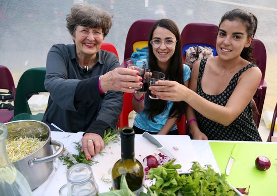 Diskursives Dinner im Küchenmonument, 17.9.2014, Foto: Jirka Jansch