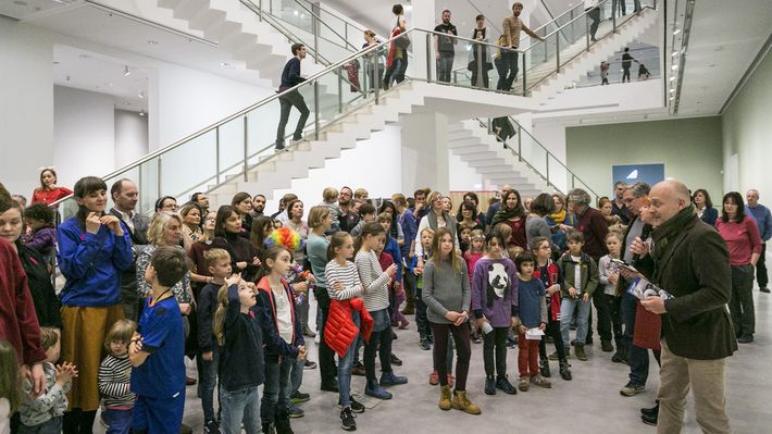 Kindervernissage zur Kunst der Novembergruppe in der Berlinischen Galerie, 11.11.2018, © Foto: Pascal Rohé
