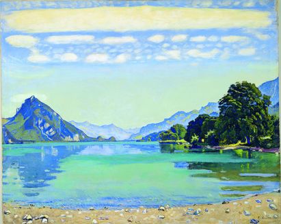 Ferdinand Hodler, Thunersee von Leissigen aus, 1904, © Kunstmuseum Bern Ferdinand Hodler, Thunersee von Leissigen aus, 1904, © Kunstmuseum Bern