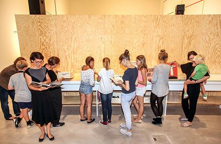 Eröffnung des Projektraums "Dada ist hier!" in der Berlinischen Galerie, 9.9.2016, Foto: Amin Akhtar Eröffnung des Projektraums "Dada ist hier!" in der Berlinischen Galerie, 9.9.2016, Foto: Amin Akhtar