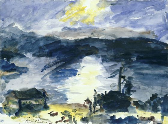 4 Lovis Corinth, Walchenseelandschaft, 1925, © Staatliche Museen zu Berlin, Kupferstichkabinett, Foto: Dietmar Katz