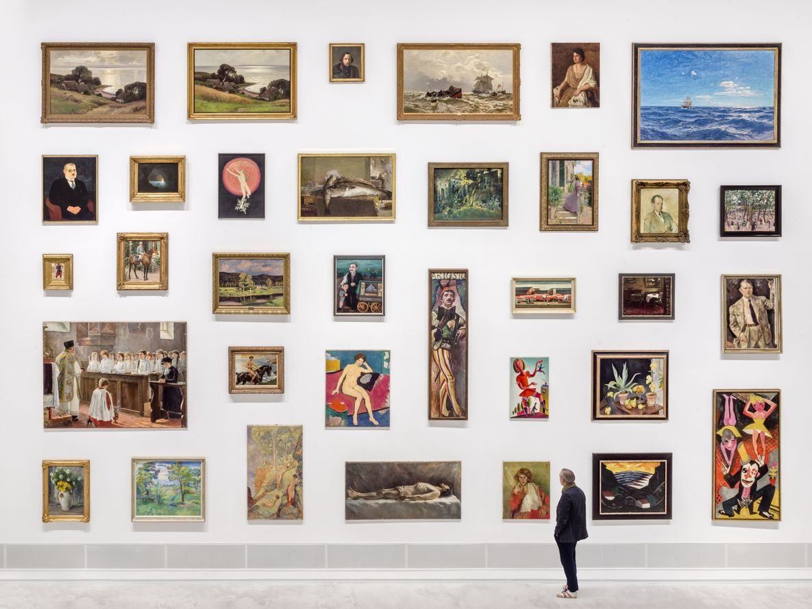 Ausstellungsansicht: „Provenienzen. Kunstwerke wandern“ Ausstellungsansicht der Ausstellung „Provenienzen. Kunstwerke wandern“