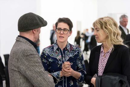 Eröffnung der Ausstellung von Christine Streuli, Fred-Thieler-Preisträgerin 2017, 17.3.2017, Foto: Harry Schnitger Eröffnung der Ausstellung von Christine Streuli, Fred-Thieler-Preisträgerin 2017, 17.3.2017, Foto: Harry Schnitger