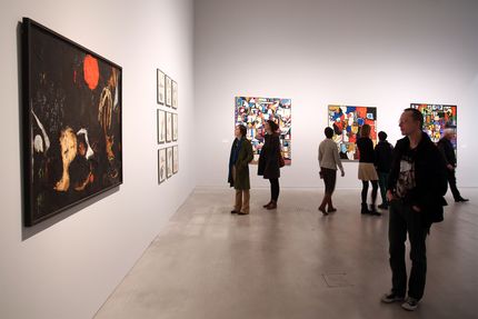 Eröffnung der Ausstellung "Dorothy Iannone. This Sweetness Outside of Time" in der Berlinischen Galerie, 18.2.2014, Foto: Amin Akhtar Eröffnung der Ausstellung "Dorothy Iannone. This Sweetness Outside of Time" in der Berlinischen Galerie, 18.2.2014, Foto: Amin Akhtar