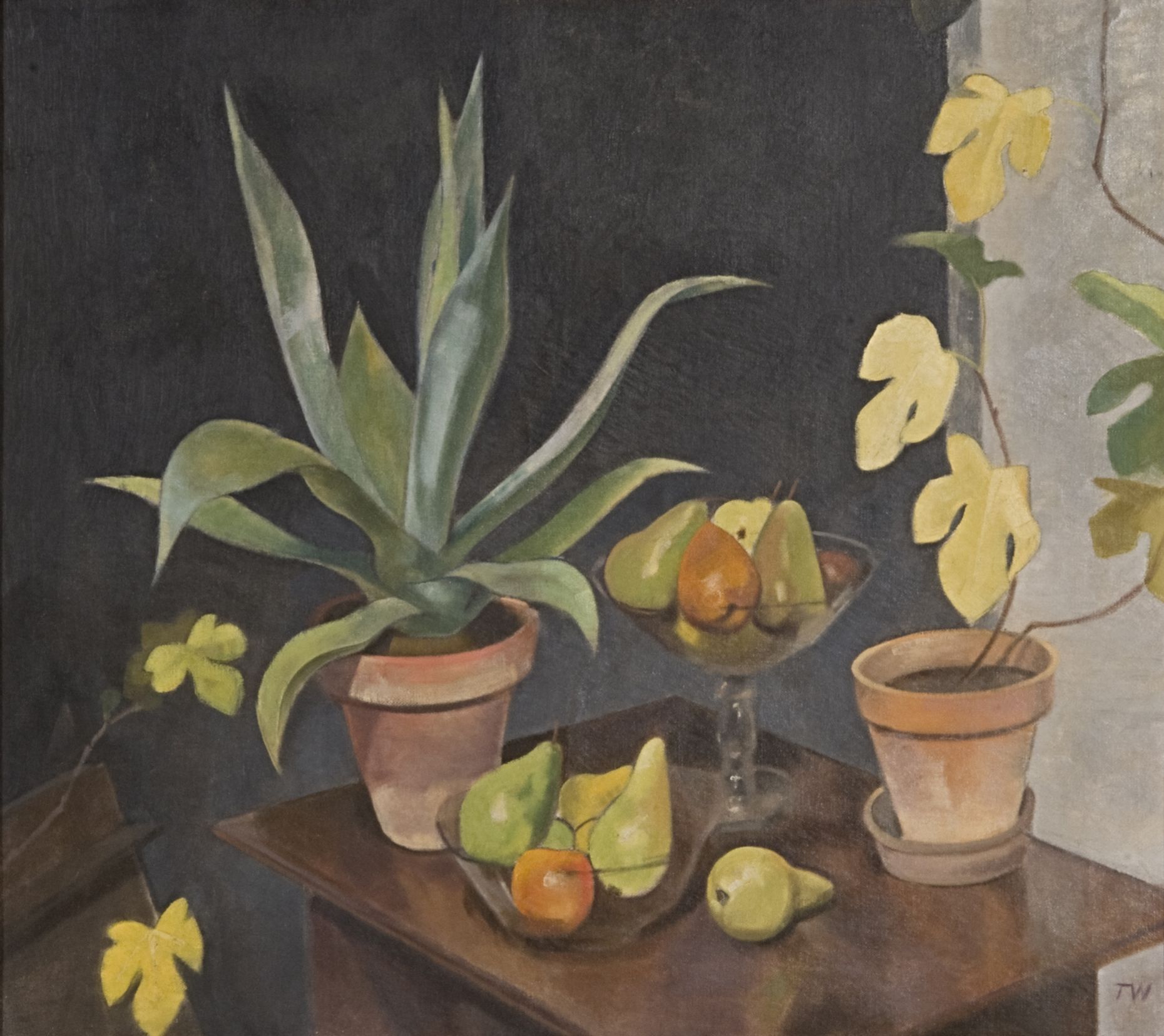 Gemälde von Theodor Werner, Öl auf Leinwand, 90 x 101 cm