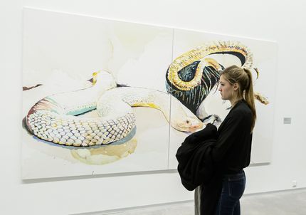 Eröffnungen und Verleihungen der Hannah-Höch-Preise 2016 an Cornelia Schleime und Tatjana Doll, 24.11.2016, Foto: Harry Schnitger Eröffnungen und Verleihungen der Hannah-Höch-Preise 2016 an Cornelia Schleime und Tatjana Doll, 24.11.2016, Foto: Harry Schnitger