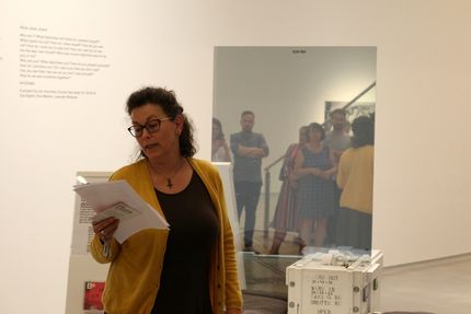 Kick-Off des FSJ-Projekts 2019 "Ich:Du. Du siehst ein Ich, das ich nicht sehe" in der Berlinischen Galerie, 12.6.2019, Foto: Leander Wiesner Kick-Off des FSJ-Projekts 2019 "Ich:Du. Du siehst ein Ich, das ich nicht sehe" in der Berlinischen Galerie, 12.6.2019, Foto: Leander Wiesner