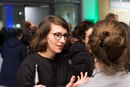 Eröffnung der Ausstellung "Carsten Nicolai. Tele" in der Berlinischen Galerie, 22.3.2018, Foto: Harry Schnitger Eröffnung der Ausstellung "Carsten Nicolai. Tele" in der Berlinischen Galerie, 22.3.2018, Foto: Harry Schnitger
