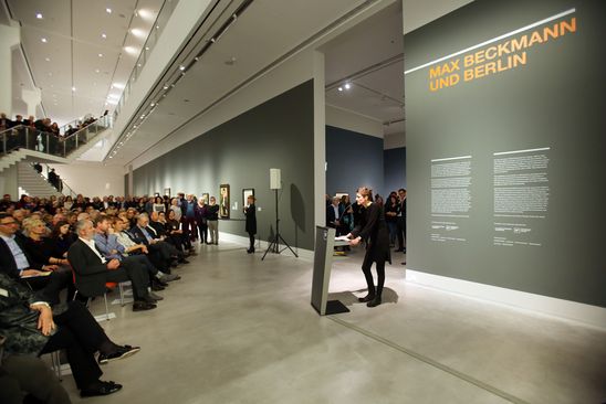 Eröffnung der Ausstellungen "Max Beckmann und Berlin" und "Das sind wir. Porträtfotografie 1996 bis 2013" in der Berlinischen Galerie, 19.11.2015, Foto: Amin Akhtar