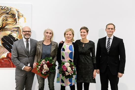 Eröffnungen und Verleihungen der Hannah-Höch-Preise 2016 an Cornelia Schleime und Tatjana Doll, 24.11.2016, Foto: Harry Schnitger