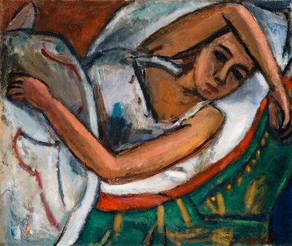 Béla Czóbel, Liegende Frau, um 1922 © VG Bild-Kunst, Bonn 2023, Foto: Museum der Bildenden Künste - Ungarische Nationalgalerie, 2023 Béla Czóbel, Liegende Frau, um 1922 © VG Bild-Kunst, Bonn 2023, Foto: Museum der Bildenden Künste - Ungarische Nationalgalerie, 2023