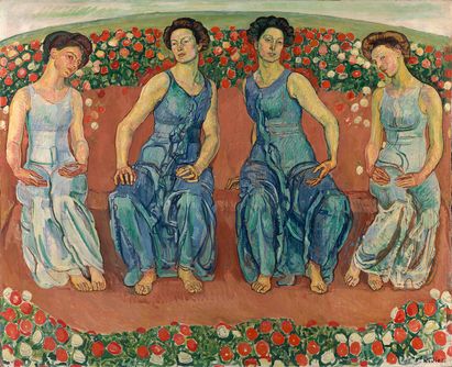 Ferdinand Hodler, Heilige Stunde, 1911, © Stiftung für Kunst, Kultur und Geschichte, Winterthur; © SKKG, 2020 // SIK-ISEA, Zürich (Philipp Hitz) Ferdinand Hodler, Heilige Stunde, 1911, © Stiftung für Kunst, Kultur und Geschichte, Winterthur; © SKKG, 2020 // SIK-ISEA, Zürich (Philipp Hitz)