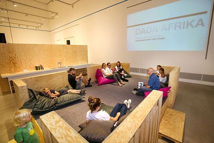 Eröffnung des Projektraums "Dada ist hier!" in der Berlinischen Galerie, 9.9.2016, Foto: Amin Akhtar Eröffnung des Projektraums "Dada ist hier!" in der Berlinischen Galerie, 9.9.2016, Foto: Amin Akhtar