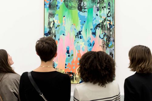 Eröffnung der Ausstellung von Christine Streuli, Fred-Thieler-Preisträgerin 2017, 17.3.2017, Foto: Harry Schnitger Eröffnung der Ausstellung von Christine Streuli, Fred-Thieler-Preisträgerin 2017, 17.3.2017, Foto: Harry Schnitger