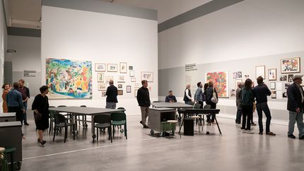 Eröffnung von "207 m². Raum für Aktion und Kooperation" in der Berlinischen Galerie, 2019, Foto: Catrin Schmitt Eröffnung von "207 m². Raum für Aktion und Kooperation" in der Berlinischen Galerie, 2019, Foto: Catrin Schmitt
