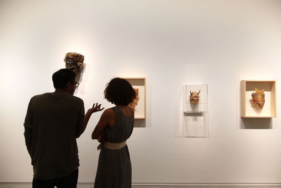 Eröffnung der Ausstellung "Dada Afrika. Dialog mit dem Fremden" in der Berlinischen Galerie, 4.8.2016, Foto: Amin Akhtar