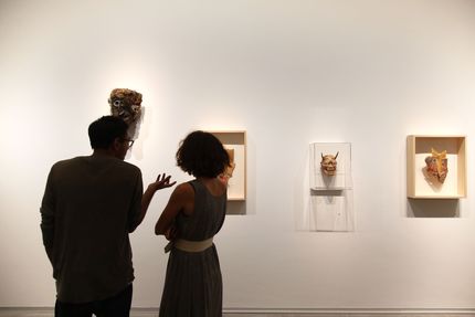 Eröffnung der Ausstellung "Dada Afrika. Dialog mit dem Fremden" in der Berlinischen Galerie, 4.8.2016, Foto: Amin Akhtar Eröffnung der Ausstellung "Dada Afrika. Dialog mit dem Fremden" in der Berlinischen Galerie, 4.8.2016, Foto: Amin Akhtar