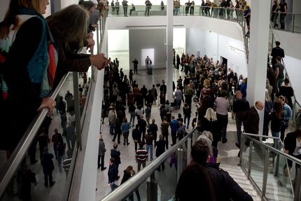 Eröffnung der Ausstellung "Monica Bonvicini. 3612,54 m³ vs 0,05 m³" in der Berlinischen Galerie, 15.9.2017, Foto: Harry Schnitger Eröffnung der Ausstellung "Monica Bonvicini. 3612,54 m³ vs 0,05 m³" in der Berlinischen Galerie, 15.9.2017, Foto: Harry Schnitger