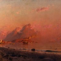 Adelsteen Normann, Sommerabend in den Lofoten, vor 1891