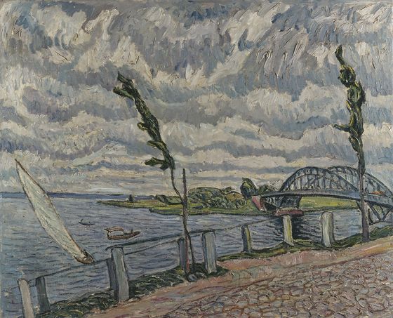 Theo von Brockhusen, Wind an der Havel, Geltow, um 1914 © Sammlung Stiftung Stadtmuseum Berlin, Foto: Hans-Joachim Bartsch, Berlin