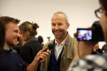 Eröffnung "Erwin Wurm. Bei Mutti" und "Visionäre der Moderne. Paul Scheerbart, Bruno Taut, Paul Goesch" in der Berlinischen Galerie, 14.4.2016, Foto: Amin Akhtar Eröffnung "Erwin Wurm. Bei Mutti" und "Visionäre der Moderne. Paul Scheerbart, Bruno Taut, Paul Goesch" in der Berlinischen Galerie, 14.4.2016, Foto: Amin Akhtar
