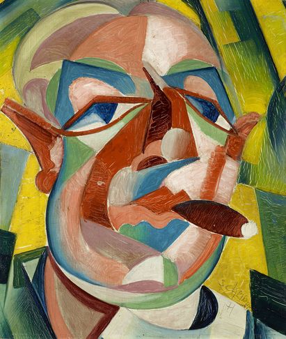 Hugó Scheiber, Selbstbildnis, 1928/30 © Urheberrechte am Werk erloschen, Foto: Janus Pannonius Museum, Pécs Hugó Scheiber, Selbstbildnis, 1928/30 © Urheberrechte am Werk erloschen, Foto: Janus Pannonius Museum, Pécs