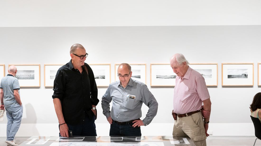 Künstlergespräch mit André Kirchner in der Ausstellung "Stadtrand Berlin" in der Berlinischen Galerie, 5.6.2019, Foto: Harry Schnitger
