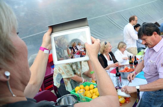 Diskursives Dinner im Küchenmonument, 17.9.2014, Foto: Jirka Jansch