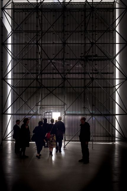 Eröffnung der Ausstellung "Monica Bonvicini. 3612,54 m³ vs 0,05 m³" in der Berlinischen Galerie, 15.9.2017, Foto: Harry Schnitger Eröffnung der Ausstellung "Monica Bonvicini. 3612,54 m³ vs 0,05 m³" in der Berlinischen Galerie, 15.9.2017, Foto: Harry Schnitger
