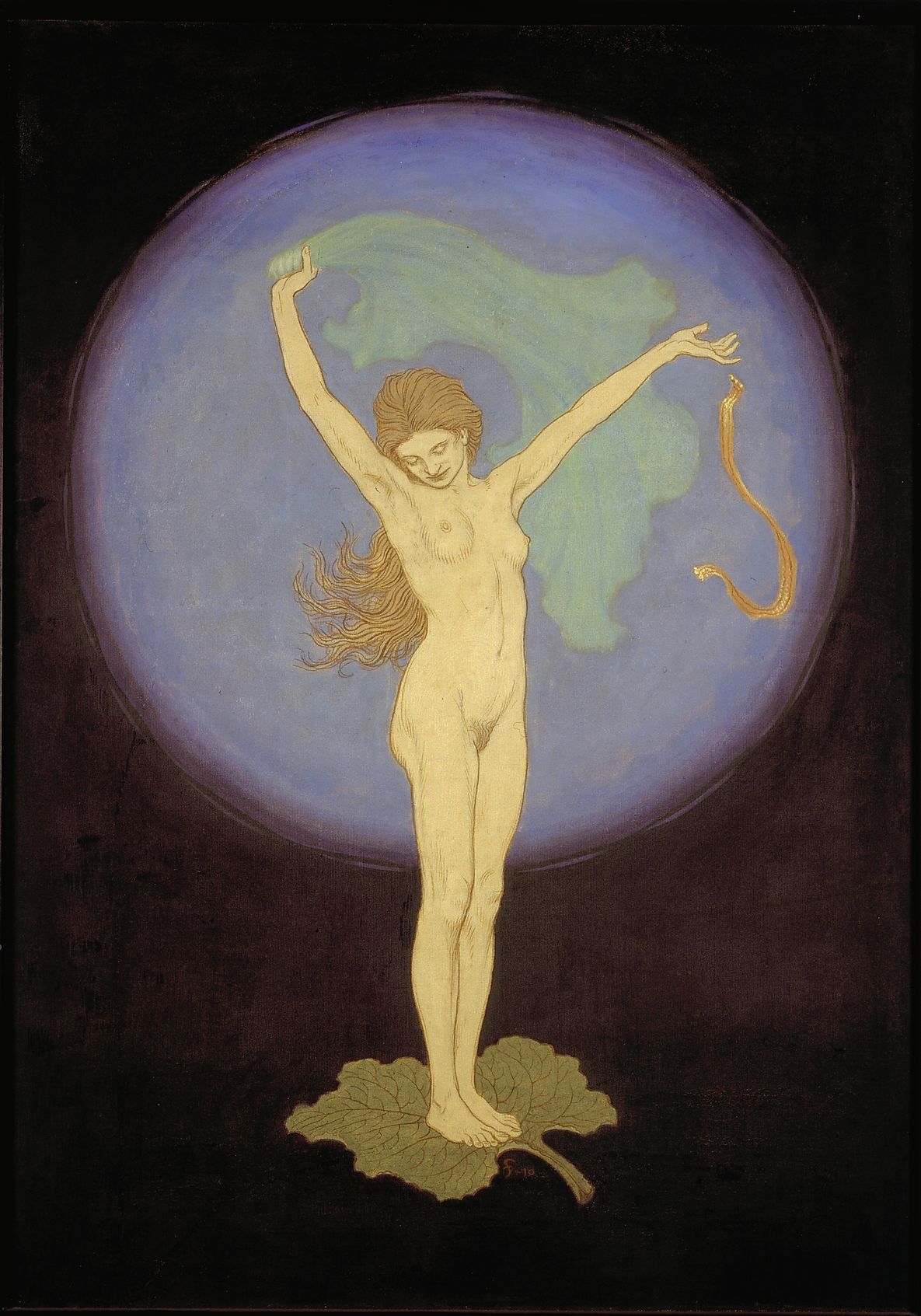 Fidus (Hugo Höppener), Tempeltanz der Seele, um 1910, zweites Bild aus dem fünfteiligen Zyklus, © VG BILD-KUNST Bonn, 2017, Repro: Kai-Annett Becker Fidus (Hugo Höppener), Tempeltanz der Seele, um 1910, zweites Bild aus dem fünfteiligen Zyklus, © VG BILD-KUNST Bonn, 2017, Repro: Kai-Annett Becker