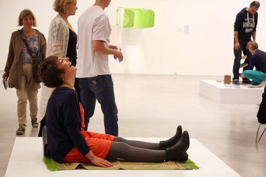 Eröffnung der Ausstellung "Dada Afrika. Dialog mit dem Fremden" in der Berlinischen Galerie, 4.8.2016, Foto: Amin Akhtar