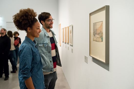 Eröffnung der Ausstellung "Jeanne Mammen. Die Beobachterin" in der Berlinischen Galerie, 5.10.2017, Foto: Harry Schnitger